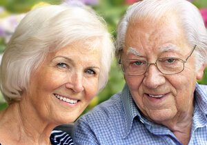 older couple with dentures, Castle Rock, CO